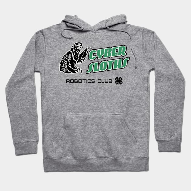 Cyber Sloths Logo Hoodie by cyberslothsrobotics